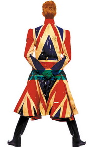 Imagem original da roupa usada por Bowie para a capa do álbum "Earthling", de 1997
