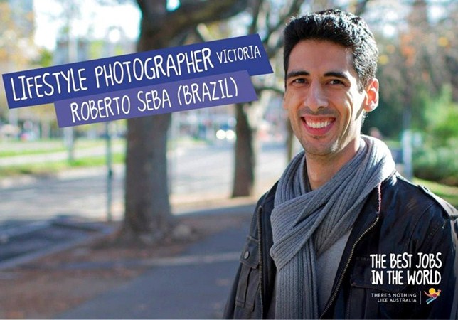 O fotógrafo Roberto Seba concorreu com mais 24 candidatos para ser um fotógrafo de estilo de vida em Melbourne (Victoria) (Divulgação)