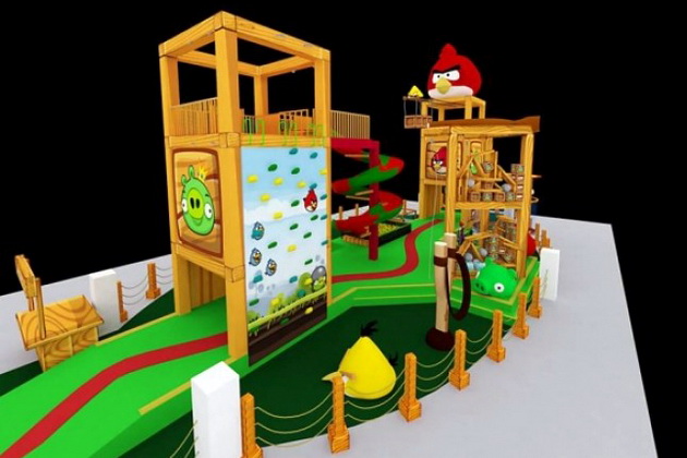 Maquete do Angry Birds Park, que foi inaugurado ontem em São Paulo